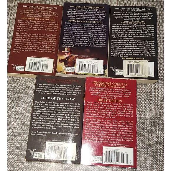 William W. Johnstone lot of 5 Western Cowboy paperbacks - Picture 2 of 6